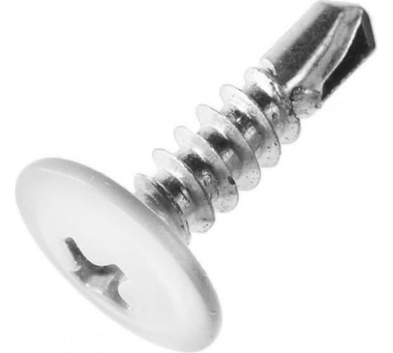 Саморез с прессшайбой Rizzel ПШС 4,2х16 RAL 9002 1000 шт 00000311347 1