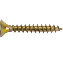 Универсальные шурупы ВИРТУОЗ 6,0х 40 мм, потайная головка, желтый цинк 10 шт 03010