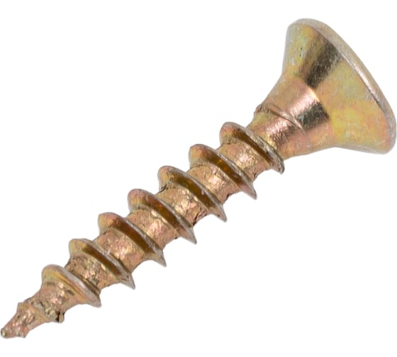 Шурупы ВИРТУОЗ 3х16 потайная головка, желтый цинк 1000 шт 280-04451 1