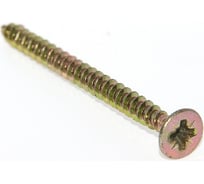 Шурупы ВИРТУОЗ 5х60 потайная головка, желтый цинк 100 шт 280-04710