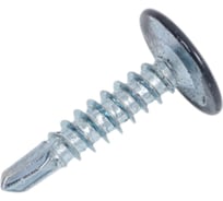 Саморез с прессшайбой Rizzel ПШС 4,2х19 RAL 7024 1000 шт. 00000311525