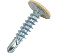 Саморез с прессшайбой Rizzel ПШС 4,2х25 RAL 1014 500 шт. 00000308964