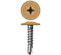 Саморез с прессшайбой Rizzel ПШС 4,2х19 RAL 1011 1000 шт. 00000320662