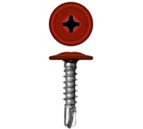 Саморез с прессшайбой Rizzel ПШС 4,2х25 RAL 3011 500 шт. 00000311499