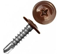 Саморез с прессшайбой Rizzel ПШС 4,2х25 RAL 8004 500 шт. 00000315642