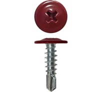 Саморез с прессшайбой Rizzel ПШС 4,2х75 RAL 3005 150 шт. 00000328296