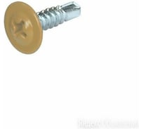 Саморезы ВИРТУОЗ 4,2x16 полусферическая головка с прессшайбой, цинк, сверло RAL1014 350 шт 280-06244