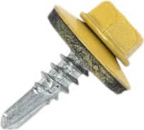 Кровельные саморезы ВИРТУОЗ 5,5х19 мм, RAL 1018, желтый, 200 шт. 600-40473