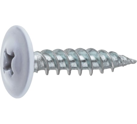 Саморез STARFIX 4.2x19 мм с прессшайбой, цинк, острый, RAL 9003 (50 шт в зип-локе) SMZ1-51232-50