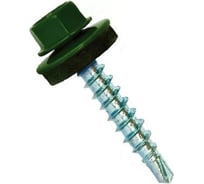 Кровельные саморезы ВИРТУОЗ 5,5х25 мм, RAL 6005, зеленый мох, 25 шт. 27955