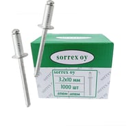 Заклепка вытяжная SORREX алюминий/алюминий, 3,2x10, 1000 шт. AAD 32100 1000