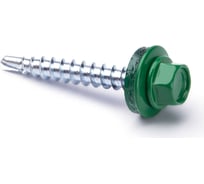 Кровельные саморезы ВИРТУОЗ 4,8х38 мм, RAL 6029, зеленая мята, 150 шт. 600-40459