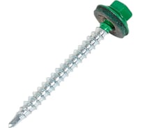 Кровельные саморезы ВИРТУОЗ 4,8х50 мм, RAL 6029, зеленая мята, 10 шт. 2507