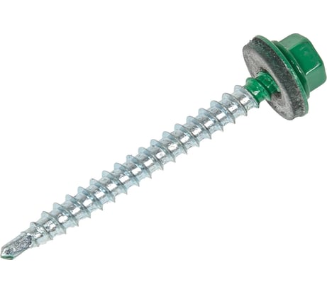 Кровельные саморезы ВИРТУОЗ 4,8х50 мм, RAL 6029, зеленая мята, 130 шт. 600-35773