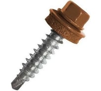 Кровельные саморезы ВИРТУОЗ 4,8х50 мм, RAL 8004, коричневый, 130 шт. 600-35780
