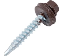 Кровельные саморезы ВИРТУОЗ 4,8х38 мм, RAL 8017, шоколад, 25 шт. 26873