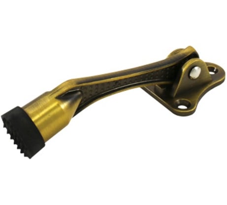 Дверной фиксатор Аллюр KH-130 BR бронза козья ножка Я666