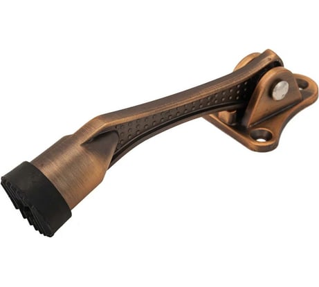 Дверной фиксатор АЛЛЮР KH-130 BR бронза козья ножка 10176