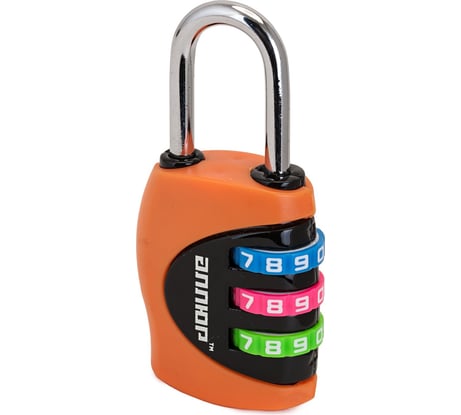Навесной кодовый замок Аллюр ВС1К-27/4 оранжевый 3454