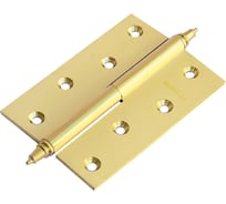 Петля MORELLI MSN 100x70x2.5 SG L, стальная левая с подшипником, цвет - матовое золото 9015106