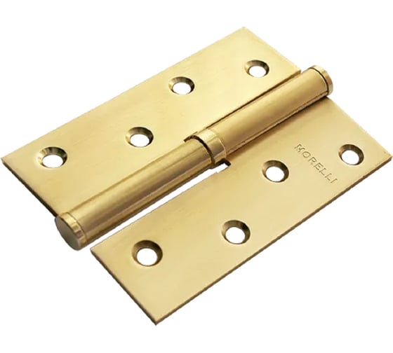 Петля MORELLI MSND 100x70x2.5 SG L, стальная с подшипником левая, цвет - мат.золото 9015137 1