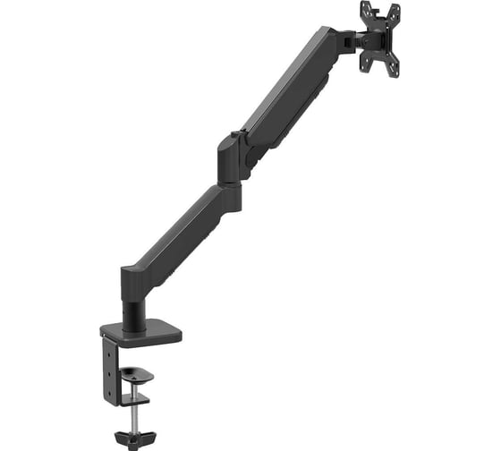 Кронштейн для монитора, одинарный, газлифт Filum VESA: 75x75/100x100, для диагонали 10-32, макс нагрузка 10 кг, кабель-канал, черный FL-DMG001SB