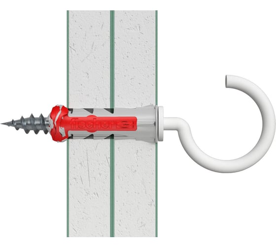 Дюбель с полукольцом Fischer DUOPOWER 10x50 RH G N KNV 535484