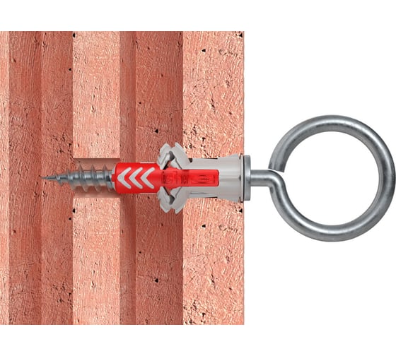 Дюбель с шурупом-кольцом Fischer DUOPOWER 5x25 OH K NV 535014