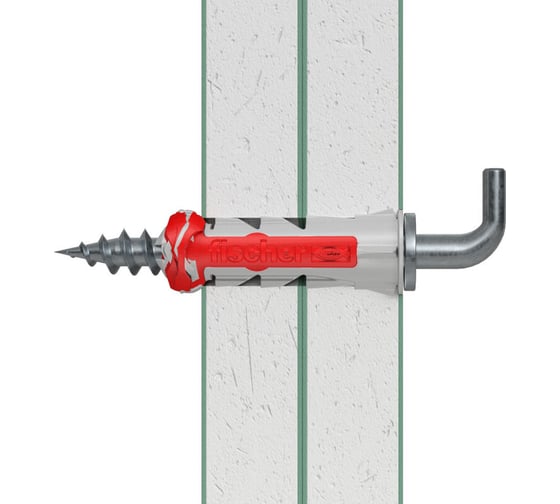 Дюбель с прямым крюком Fischer DUOPOWER 5x25 WH K NV 535008