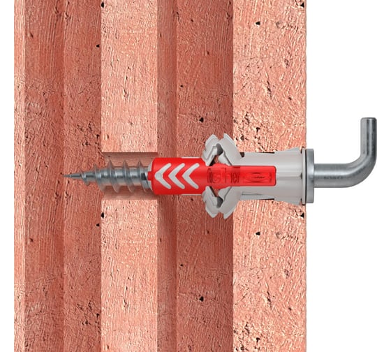 Дюбель с прямым крюком Fischer DUOPOWER 5x25 WH K NV 535008