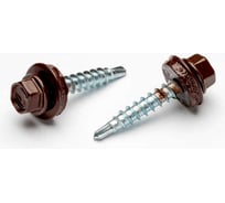 Саморез ШГК Доброга 5,5x19 RAL8017 Темно-коричневый 10 шт ЦБ-00022394