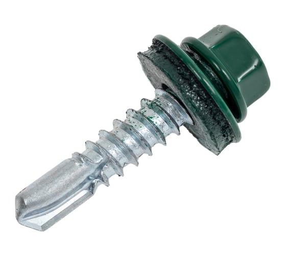 Саморез ШГК Доброга 5,5x25 RAL6005 Темно-зеленый 10 шт ЦБ-0037987 1