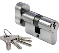 Ключевой цилиндр MORELLI HS 50CK PC, высокой секретности с заверткой (50мм), цвет хром 9015151