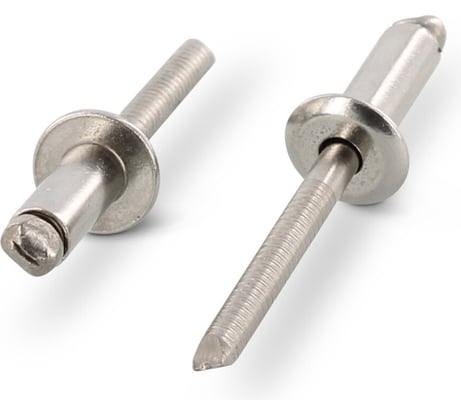 Вытяжная заклепка Metiz-A2 4.0x8 мм нержавеющая А2/А2, со стандартным бортиком 50 шт. 159832408 50