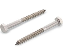 Саморез сантехнический Metiz-A2 DIN571 M10x220 мм A2, нержавеющий, 1 шт. 571210220 1