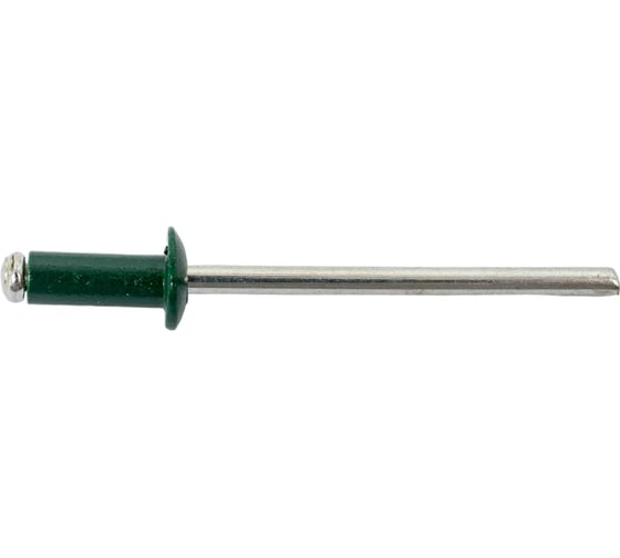 Заклепка вытяжная Госкреп ал./ст. 3,2x8 RAL6005 зеленый мох 28 шт. 8-0011840