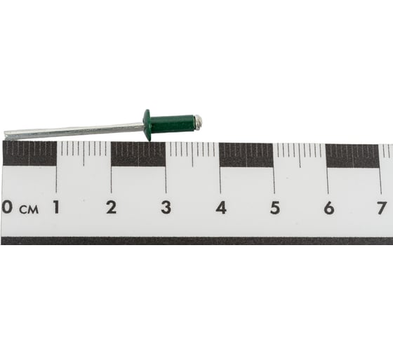 Заклепка вытяжная Госкреп ал./ст. 3,2x8 RAL6005 зеленый мох 28 шт. 8-0011840