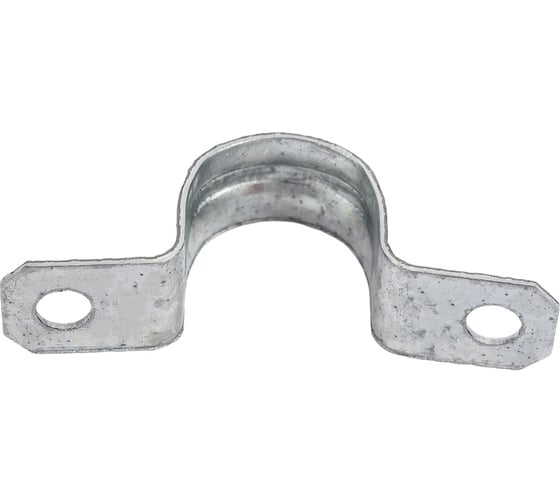 Металлическая двухлапковая скоба EKF d21-22 мм, 10 шт. PROxima sm-2-21-22-r