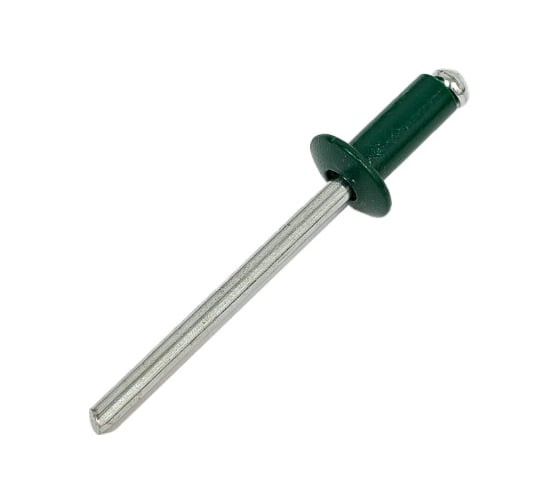 Заклепка вытяжная Госкреп ал./ст. 4,0x10 RAL 6005 зеленый мох 22 шт. 8-0011870