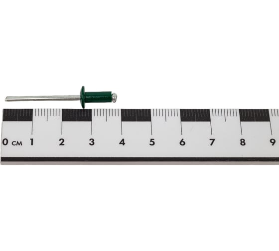 Заклепка вытяжная Госкреп ал./ст. 4,0x10 RAL 6005 зеленый мох 22 шт. 8-0011870