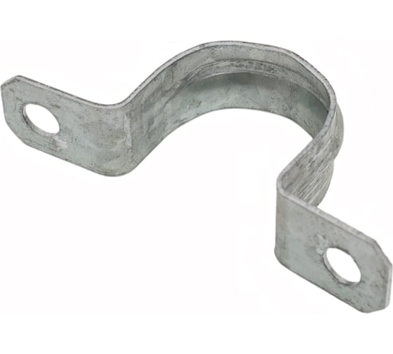 Металлическая двухлапковая скоба EKF d25-26 мм, 10 шт. PROxima sm-2-25-26-r