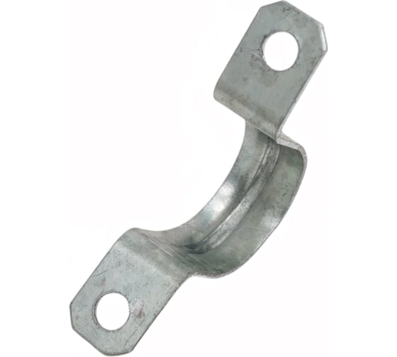 Металлическая двухлапковая скоба EKF d25-26 мм, 10 шт. PROxima sm-2-25-26-r