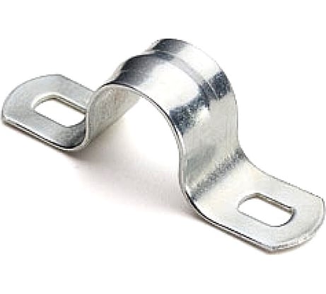 Металлическая двухлапковая скоба EKF d31-32 мм, 10 шт. PROxima sm-2-31-32-r