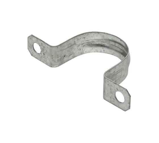 Металлическая двухлапковая скоба EKF d31-32 мм, 10 шт. PROxima sm-2-31-32-r
