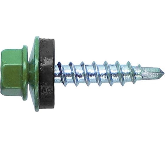 Кровельный саморез Госкреп 4,8х35 RAL 6002 зеленый лист, 60 шт. 2-0017420