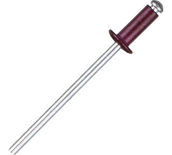 Заклепка вытяжная Госкреп ал./ст. 4,0x10 RAL 3005 красное вино 22 шт. 8-0011860 1