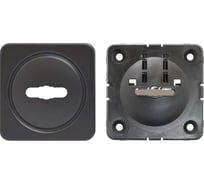 Накладка под сувальдный ключ PALIDORE 020-02 R-BLACK авт. шторка, черный 98761446