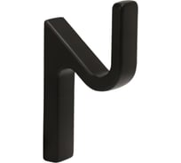 Крючок MF R25, 1-рожковый, черный матовый 11323v