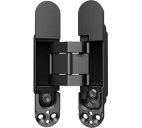 Петля дверная скрытой установки VAL DE FIORI 135х27 мм, соосная, универсальная, с 3D-регулировкой, черный матовый CDH-3D 135x27 MBL (2шт)