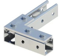 Пластина соединительная ООО "СТАЛЬНЫЕ СИСТЕМЫ" удлиненная, L-образная, гор. цинк SR46-212